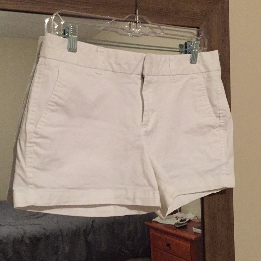 GAP white khaki shorts, size 4
